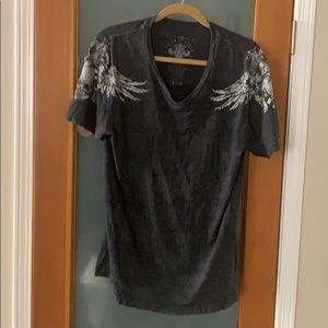 Men’s black T-Shirt by Affiction XL